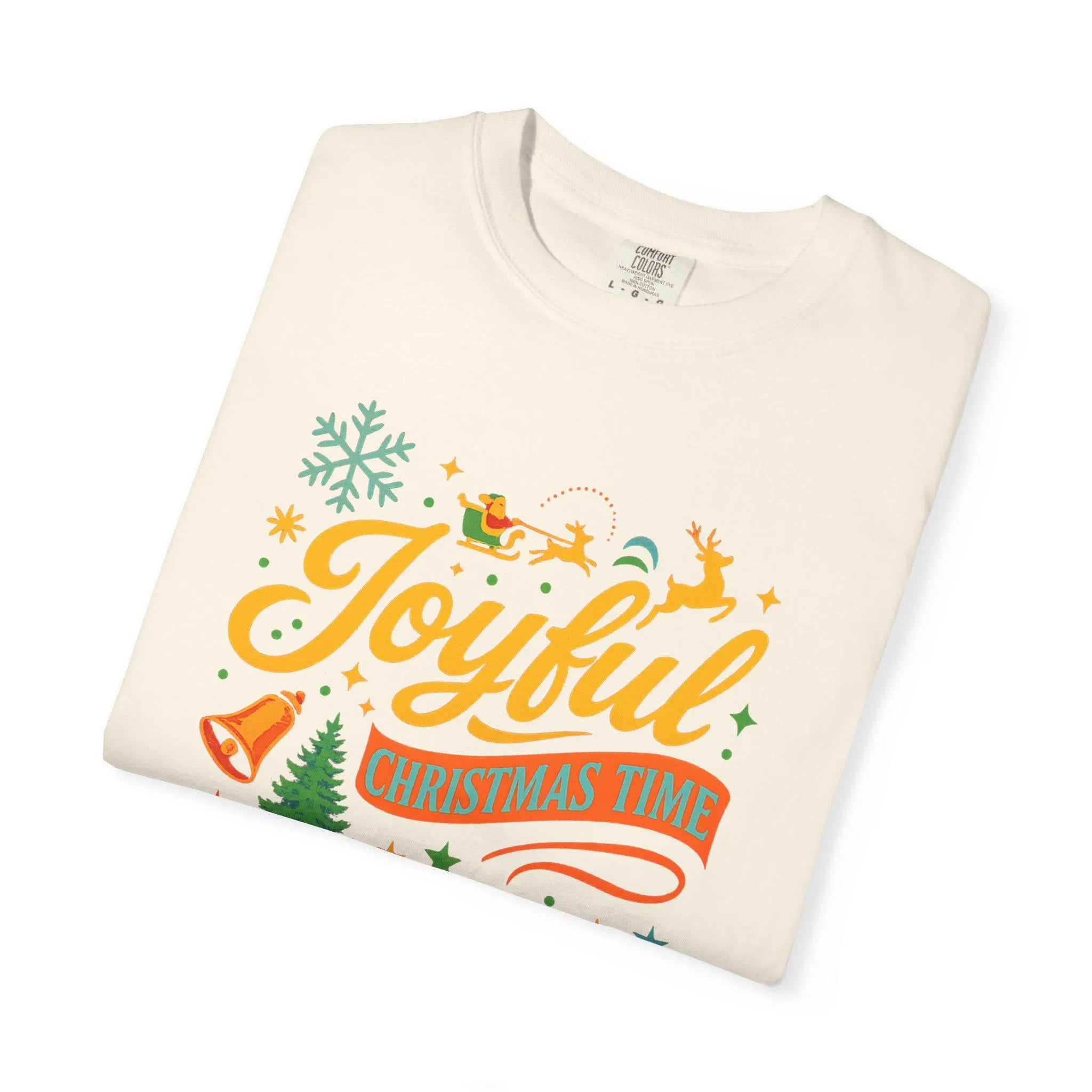 Joyful Christmas Time Shirt | Retro Holiday T-Shirt Gift