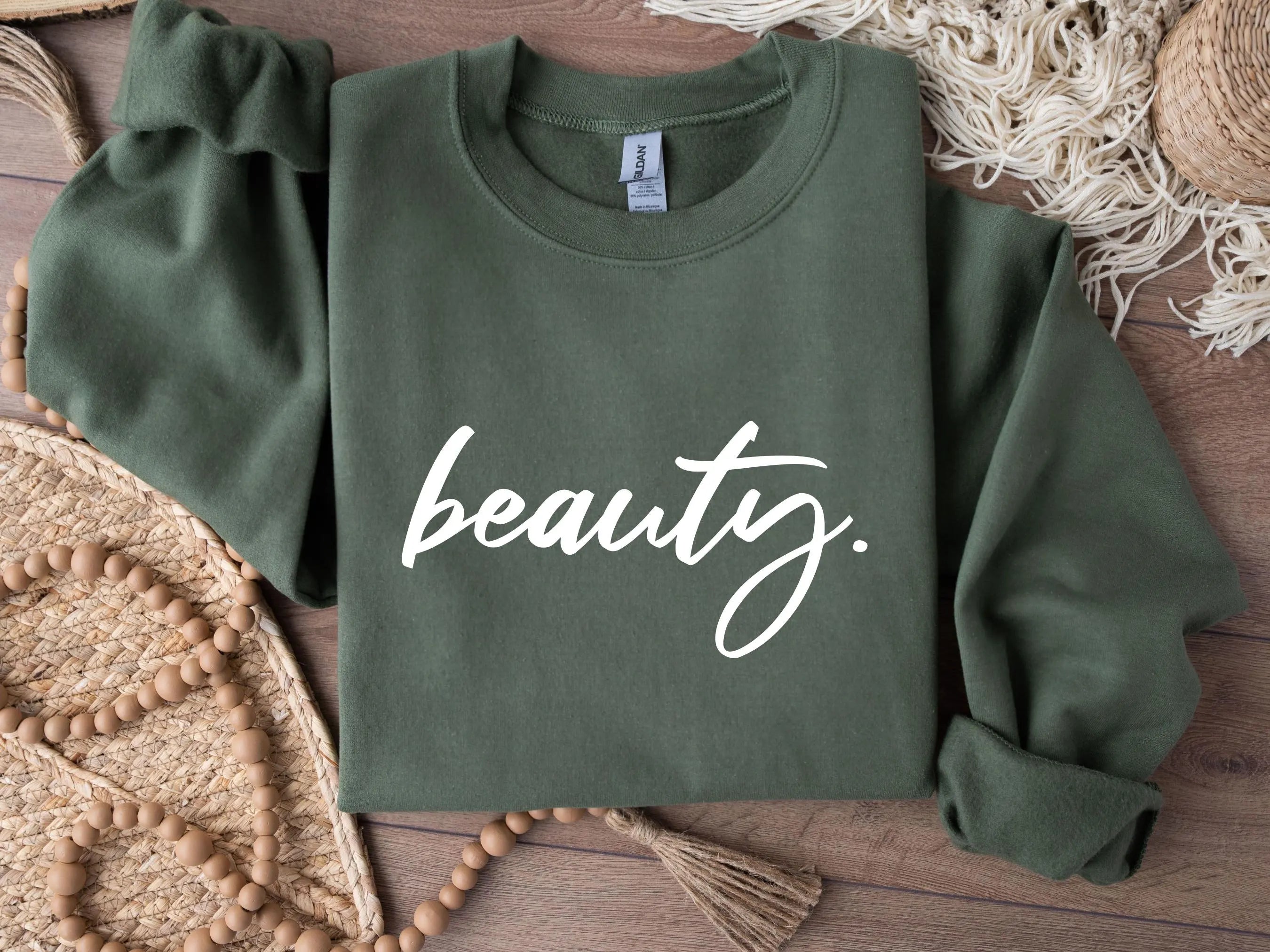 Beauty Minimalist Sweatshirt | Aesthetic Gift for Her